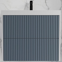 Style Line Тумба под раковину Стокгольм 70 подвесная графит софт